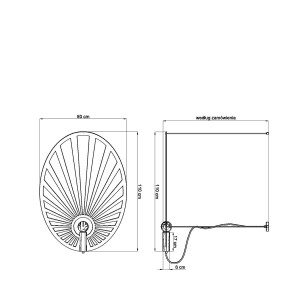 Lampa wisząca LEHDET złota TH.001ZL Sollux Lighting