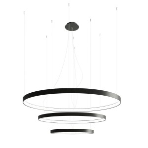 Żyrandol RIO 3 55/78/110 czarny LED 3000K TH.138 Sollux Lighting